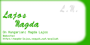 lajos magda business card